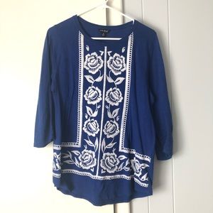 Lucky Brand Embroidered Top